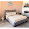 Jenny Sesal Set completo letto in Flanella Anti-Pilling - Marissa - Singolo, una piazza e mezza e matrimoniale -100% cotone calde e morbide al tatto (Singolo, beige)