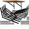 HAOCHEN 8 Pezzi Staffa per Mensola Triangolare, Staffe Supporti per Mensole a Parete Triangolare, Staffa per Tavolo a Muro 90 Gradi Angolo Retto per Mensole in Legno Galleggianti Libreria, 250x160mm