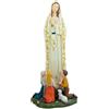 DRW Figura Madonna di Fatima con bambini in resina dipinta a mano 43 cm