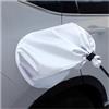 JNNJ Copertura Protettivo Antipioggia per Laricarica EV, Porta Caricatore EV Copertura Impermeabile, Protezione Magnetico per Tutte Le Intemperie per Ricarica di Auto Elettrici Universale(Bianco)