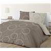 VISION LENNY beige - Set Copripiumoni reversibile 200x200cm con 2 federe - 100% cotone