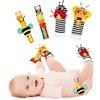 Infinno Giochi Neonato Calzini Sonaglio Sensoriali, Stimola l'esplorazione Sensoriale, Suono Chiaro e Dimensioni Adeguate, Giocattoli Educativi per Neonati 0-12 Mesi