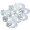 Generic 10 palline di vetro luminose, color crema, per giocare, flipper, bestiame, piccole biglie, giocattoli rimbalzanti (trasparente)