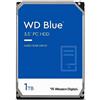 WD Blue 1TB per Desktop, Hard Disk interno da 3.5", 7200 RPM Class, SATA 6 GB/s, Cache da 64 MB, Garanzia 2 anni