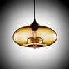 Vecys E27 Vintage Lampada a Sospensione Lampadario Moderno Industriale Retrò in Vetro Trasparente Lampadario Vintage Ambra