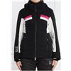 Ea7 Bomber Jacket Nera Inserti Bianchi/Fuxia Donna