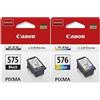 Canon Cartucce d'inchiostro PG-575 nero e CL-576 a colori
