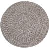 Tappeto solid rotondo beige, Ø 120 cm