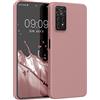 kwmobile Custodia Compatibile con Xiaomi Redmi Note 11 Pro / 11 Pro (5G) / 12 Pro (4G) Cover - Back Case per Smartphone in Silicone TPU - Protezione Gommata - rosa invernale