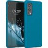kwmobile Custodia Compatibile con OnePlus Nord 2 5G Cover - Back Case per Smartphone in Silicone TPU - Protezione Gommata - blu indaco