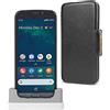 Doro 8050 Plus Smartphone 4G per Anziani - Telefono Facile Android Cellulare Anziani - Display 5.7 - Fotocamera 13 MP - Tasto SOS con GPS - Assistente Google - Base di Ricarica e Custodia (Grigio)