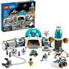 LEGO City Lunar Research Base - Giocattolo spaziale per bambini che amano lo spazio 60350, Lander lunare ispirato alla NASA, Rover e Moon Buggy con 6 minifigure astronaute, dai 7 anni in su, Standard