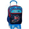 Marvel Spiderman Zaino scolastico a doppio scomparto Totally awesome con trolley Blu 31x42x13 cm Poliestere 16,93L