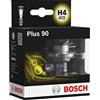 Bosch H4 Plus 90 lampadine faro, 12 V 60/55 W P43t, lampadine x2