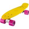 Ridge Skateboards 22 Mini Cruiser Skateboard, Giallo/Rosa