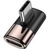 MOGOOD Angolo Verticale USB-C Nero 40Gbps per Steam Deck Smartphone Pixel | Adattatore usb c usb 90° colore nero, 40Gbps, ricarica 100W PD, video 8K 60Hz, corpo lega alluminio, funzione OTG plug&play