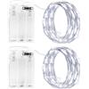 Cshare Catena luminosa a LED batteria 2x3m 30LED filo rame timer impermeabile camere giardino brocche Natale bianco freddo