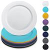 Berglander: Set da 8 Piatti in Plastica da 25cm, Muli Colore Piatti Riutilizzabili e Facili da Trasportare! Per Casa, Giardino, Picnic e Campeggio