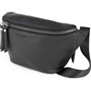 Berliner Bags Premium Marsupio Noah, Borsa Tracolla in Pelle, Borsello Monospalla Unisex - Nero