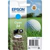EPSON CARTUCCIA EPSON ORIGINALE CIANO T3462 SERIE PALLINA DA GOLF - EPSON - C13T34624010