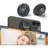 PROfezzion Supporto Porta Fotocamera Continuity in Metallo con MagSafe per Notebook Mac Macbook Pro Air Compatibile con iPhone 17 16 15 14 13 12 Pro Max, Trasforma il tuo iPhone in una Webcam - Nero