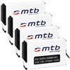 mtb more energy 4 Batterie [2710 mAh - 3.85V - Li-Ion] per GoPro Fusion - sostituisce GoPro ASBBA-001