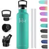 HoneyHolly Borraccia Termica 1 Litro, Senza BPA, Borracce Termica, Sottovuoto a Doppia Parete, Bottiglia Termica, 18/8 Acciaio Inox, Borracce Termiche, Borraccia per Palestra, Sport, Bici