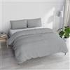 Italian Bed Linen PRINTED COLORS Parure Copripiumino made in Italy, MAIDEN FUMO, Matrimoniale