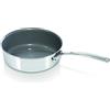 Beka Line Tri Lux 13415254 - Padella con Coperchio in Acciaio Inox, 24 cm, Triply
