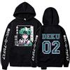 Sybnwnwm My Hero Academia Felpa con Cappuccio Dabi Todoroki Shoto Giapponese Hoodie Anime Pullover