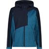 CMP Giacca softshell da donna con interno leggero in pile 33A1726 blu melange 40, Blu mélange., 40