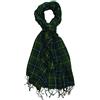 LORENZO CANA - Sciarpa - A quadri - Uomo verde Blu/verde
