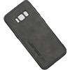 Kepuch Silklike Cover per Samsung Galaxy S8 - Custodia Case Piastra Metallica Incorporata per Samsung Galaxy S8 - Nero