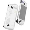 Skull & Co. GripCase Ally for ROG Ally: A Soft Protective Case with Textured Grips Full Protection and Stand, Shock-Absorption Non-Slip and Anti-Scratch Cover Design - Frosted Clear