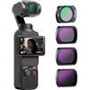 NEEWER HD CPL ND16 ND64 ND256 Kit di Filtri Compatibile con DJI OSMO Pocket 3 Creator Combo Accessori Magnetic Action Camera Filtro Polarizzatore a Densità Neutra Vetro Ottico Telaio in Alluminio