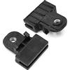A ABSOPRO 40x5mm Finestrino Vetro Supporto Supporto Clip Plastica Nero (10Set)
