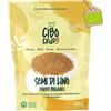 CIBO CRUDO crudo biologico vegan Semi di Lino Dorati Biologici - 500g. Semi di Lino Bio Ricchi di Omega3 Fibre Sali Minerali e Omega3. Semi Oleosi. Organic Flaxseed.