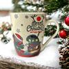 GMM Tazza Natalizia in ceramica, Tazza Mug Natalizia, Tazza Natale, Ottima qualità, Regalo di Natale. (Orsetto/Maglioncino)