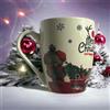 GMM Tazza Natalizia in ceramica, Tazze Mug Natalizia, Tazza Natale, Ottima qualità, Regalo di Natale. (Orsetto/Camioncino)