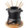 Toci Set Fonduta Formaggio, Set Fonduta Cioccolato Professionale con  Bruciatore, Set Fonduta Bourguignonne Elettrica con 6 Forchettoni da  Fondue, Set Bourguignonne Completo di Pentola in Ghisa da 1.5L : :  Casa e cucina