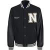 JACK & JONES Jorcollege Wool Bomber Noos Giacca, Nero, XXL Uomo