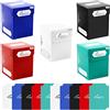Quiver Time 100+ Scatole Portacarte Standard compatibili con le Carte di Magic: The Gathering e altre Carte TCG - Set di 5 Scatole Portamazzi Commander con 2 Divisori per ogni Scatola