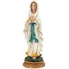 DRW Statuetta Madonna di Lourdes in resina dipinta a mano 15 cm