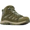 Columbia Crestwood Mid - Scarpe da trekking impermeabili da uomo, Verde, 42 EU