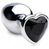 Booty Sparks Black Heart Gem Anal Plug Large