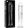 Ibiza Nebula Model 12 Dildo Borosilicate Glass 17x3.5cm Clear