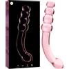 Ibiza Nebula Model 14 Dildo Borosilicate Glass 18.5x3cm Pink