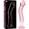 Ibiza Nebula Model 18 Dildo Borosilicate Glass 18.5x3.5cm Pink