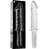 Ibiza Nebula Model 24 Dildo Borosilicate Glass 28.5x5cm Clear