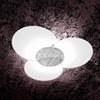 Top Light Illuminazione Clover applique/plafoniera d.100 cm 6 luci foglia argento- TopLight Illuminazione 1114/100-FA